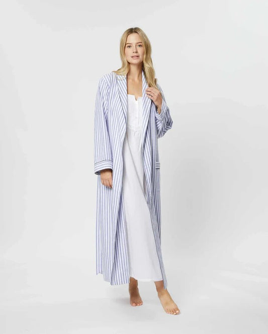 Long Robe in Cotton for Women | Breathable Comfortable Homewear - Bella Babe by SK