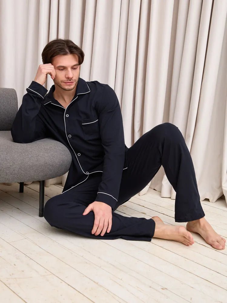 Loungewear in Black Soft Rayon - Bella Babe by SK