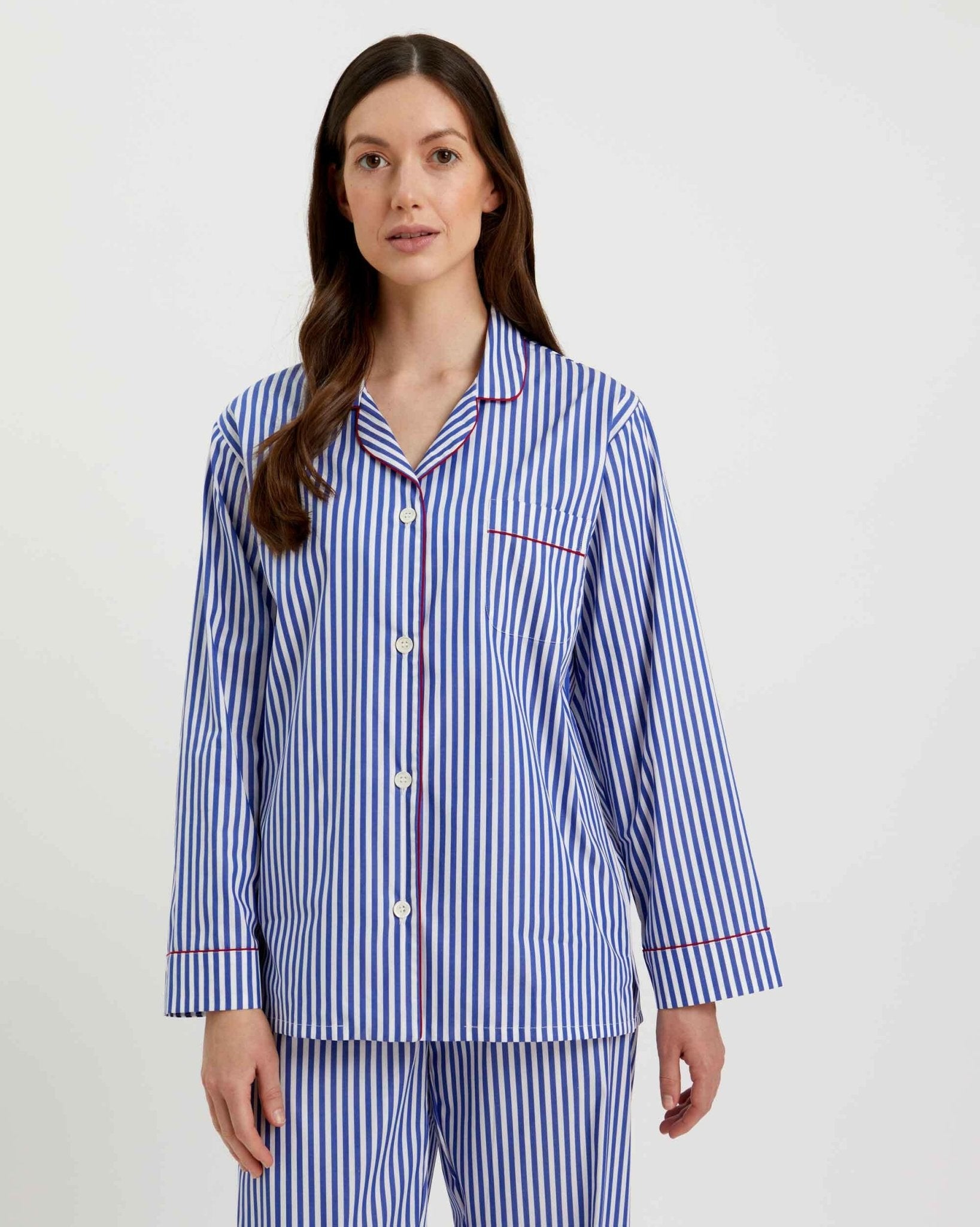 Loungewear Set Oxford Stripe 100% Cotton - Bella Babe by SK