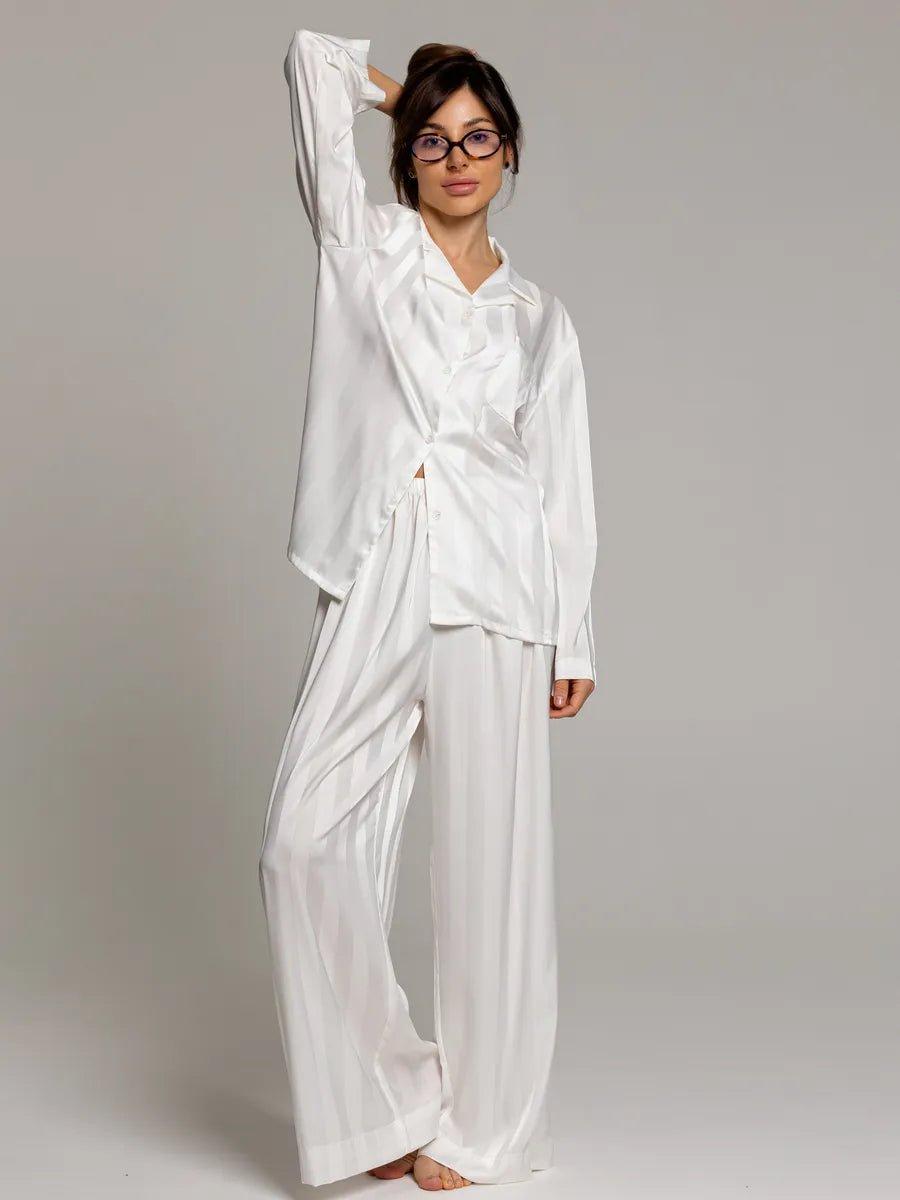 Loungewear Set Satin Textured - Bella Babe by SK