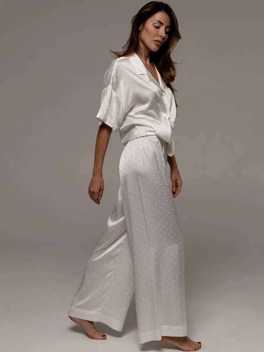 Loungewear Set Satin Textured - Bella Babe by SK