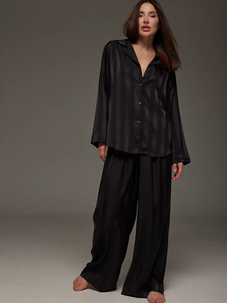 Loungewear Set Satin Textured - Bella Babe by SK