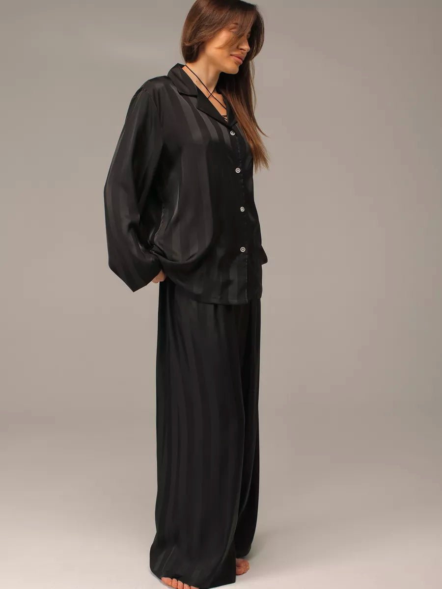 Loungewear Set Satin Textured - Bella Babe by SK