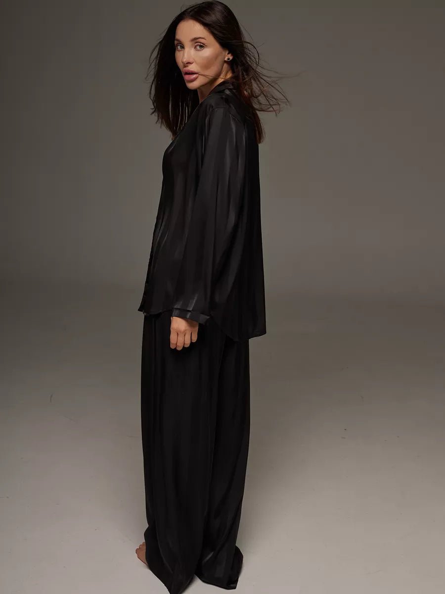 Loungewear Set Satin Textured - Bella Babe by SK