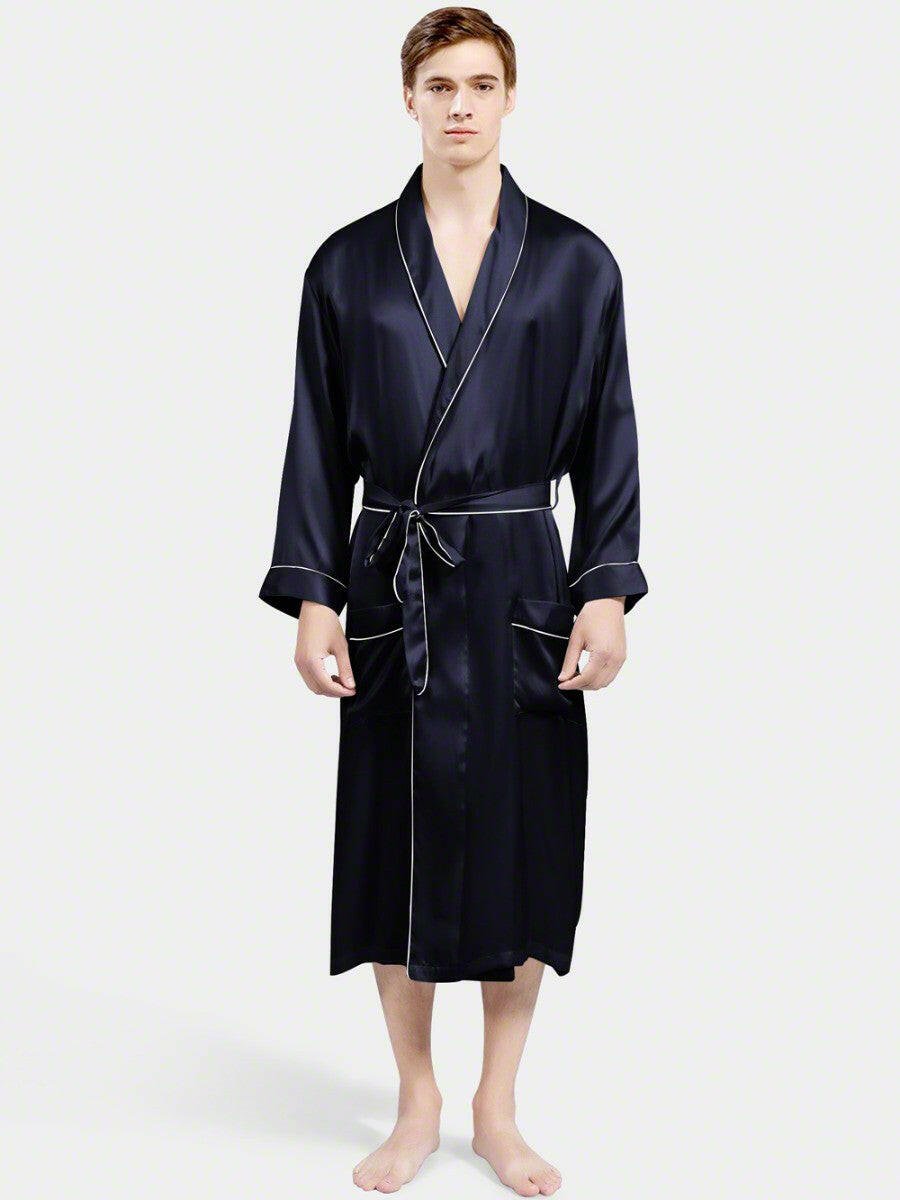 Luxe Satin Robe Set (Contrast Piping) - Bella Babe by SK