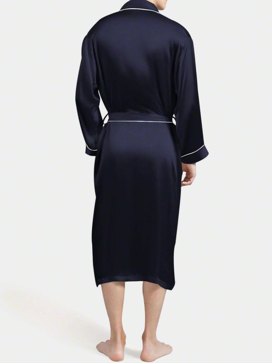 Luxe Satin Robe Set (Contrast Piping) - Bella Babe by SK