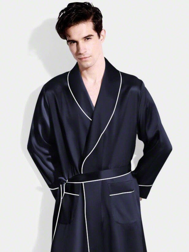 Luxe Satin Robe Set (Contrast Piping) - Bella Babe by SK