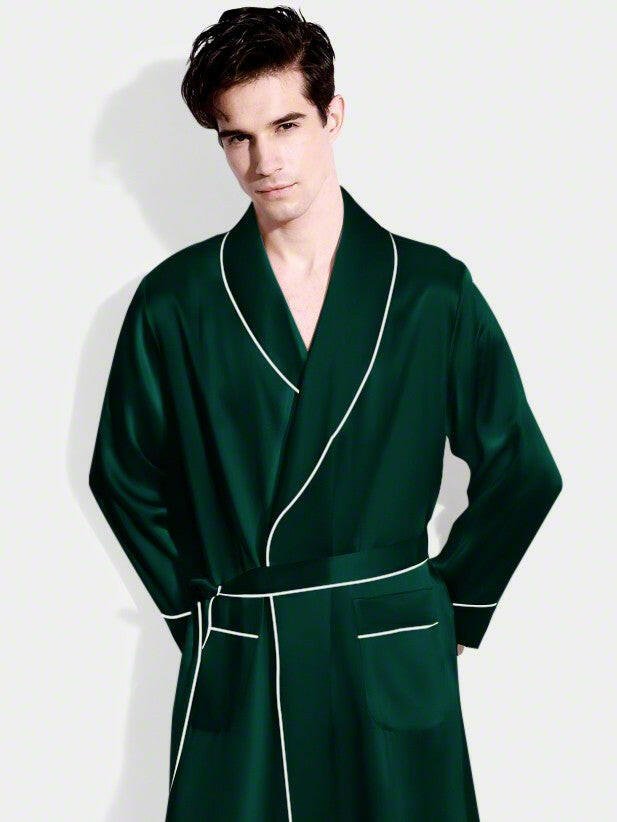 Luxe Satin Robe Set (Contrast Piping) - Bella Babe by SK