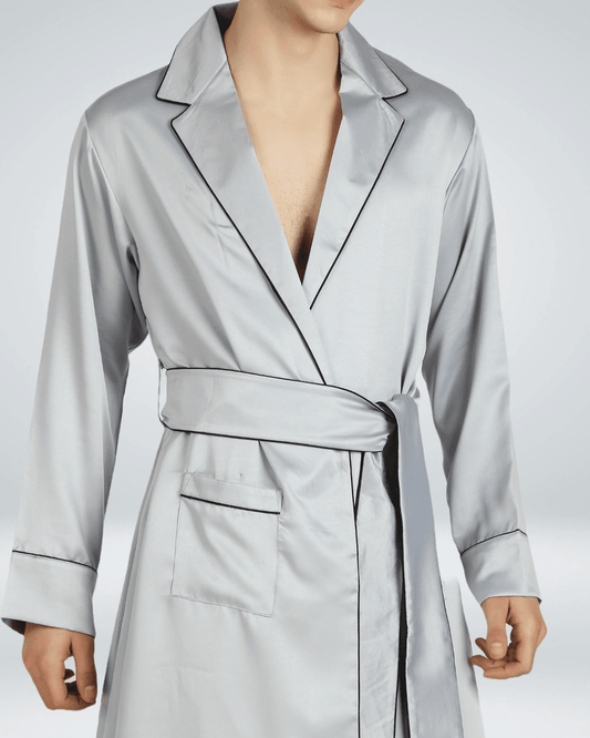 Luxe Satin Robe with Shorts - Bella Babe by SK