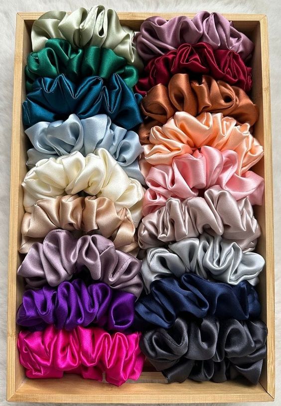 Luxe Satin Scrunchies – Pack of 2 | Soft Hair - Friendly Satin | Sustainable by Bella Babe by SK - Bella Babe by SK