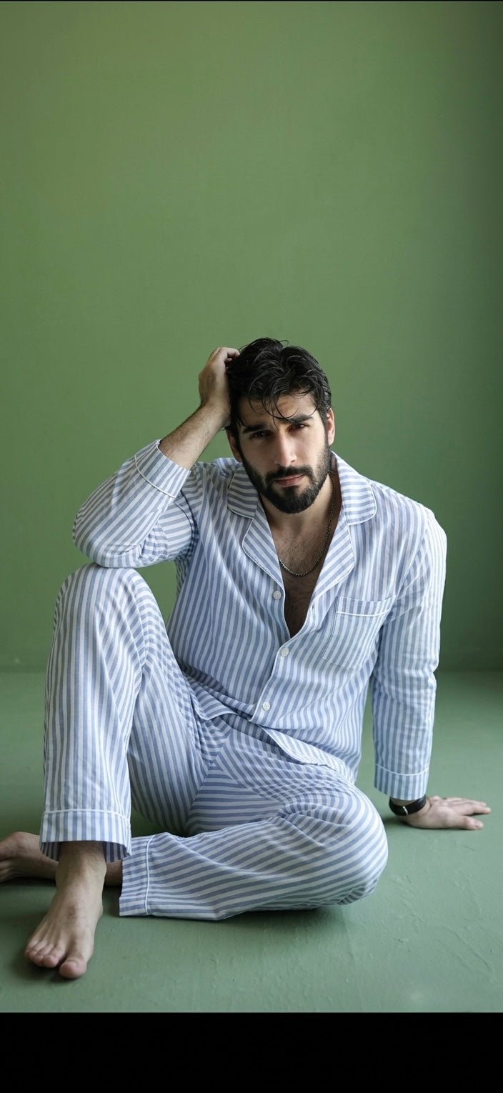 Men Coords in 100% Cotton Pajama Set – Comfortable Breathable Set - Bella Babe by SK