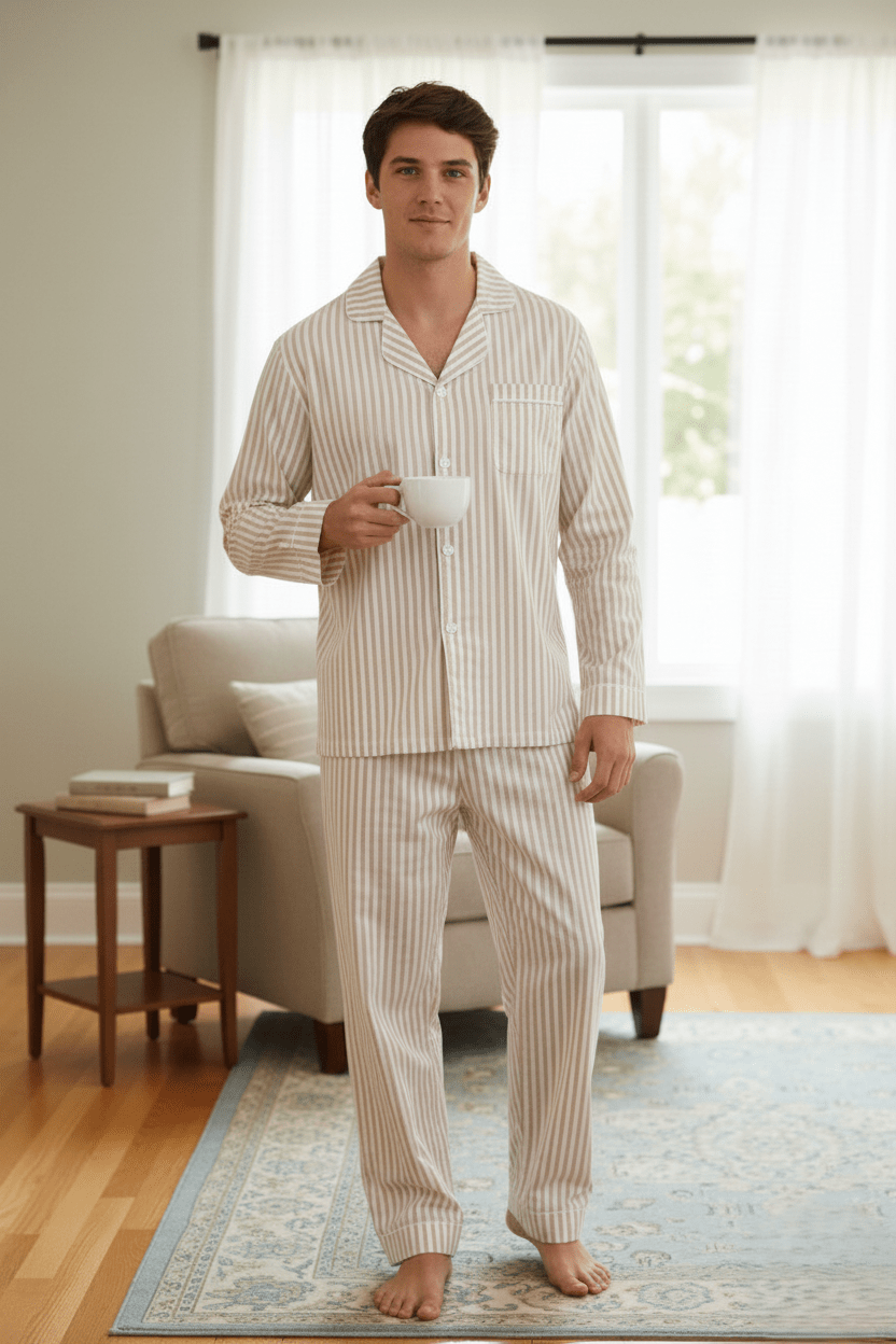 Men Nightsuit in 100% Cotton - Bella Babe by SK