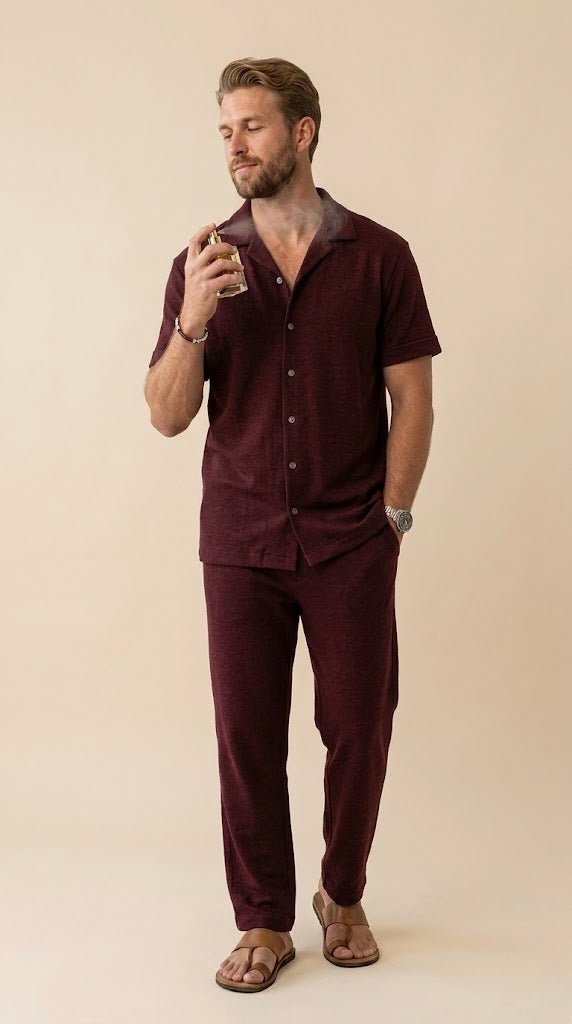 Men’s 100% Cotton Nightsuit Set – Soft Stretch Half Sleeve Co - ord Pajama Set for Summer | Luxury Comfortable Men Nightwear - Bella Babe by SK