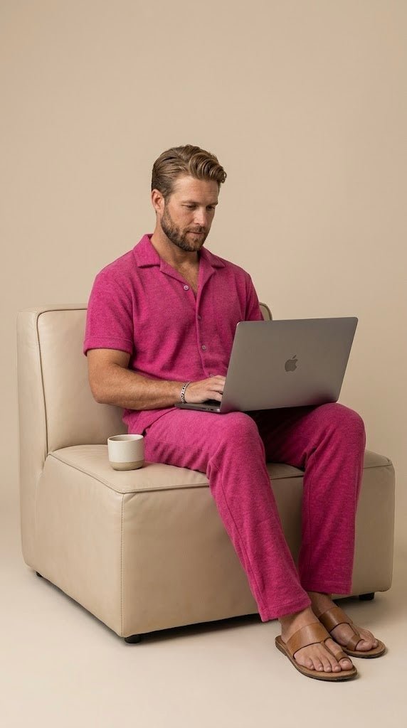 Men’s 100% Cotton Nightsuit Set – Soft Stretch Half Sleeve Co - ord Pajama Set for Summer | Luxury Comfortable Men Nightwear - Bella Babe by SK