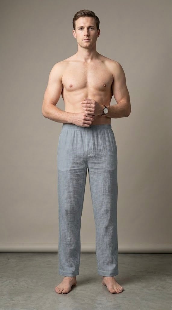 Men’s Muslin Pajama Bottoms - Bella Babe by SK