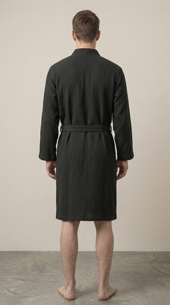 Men’s Muslin Robe in 100% Cotton - Bella Babe by SK