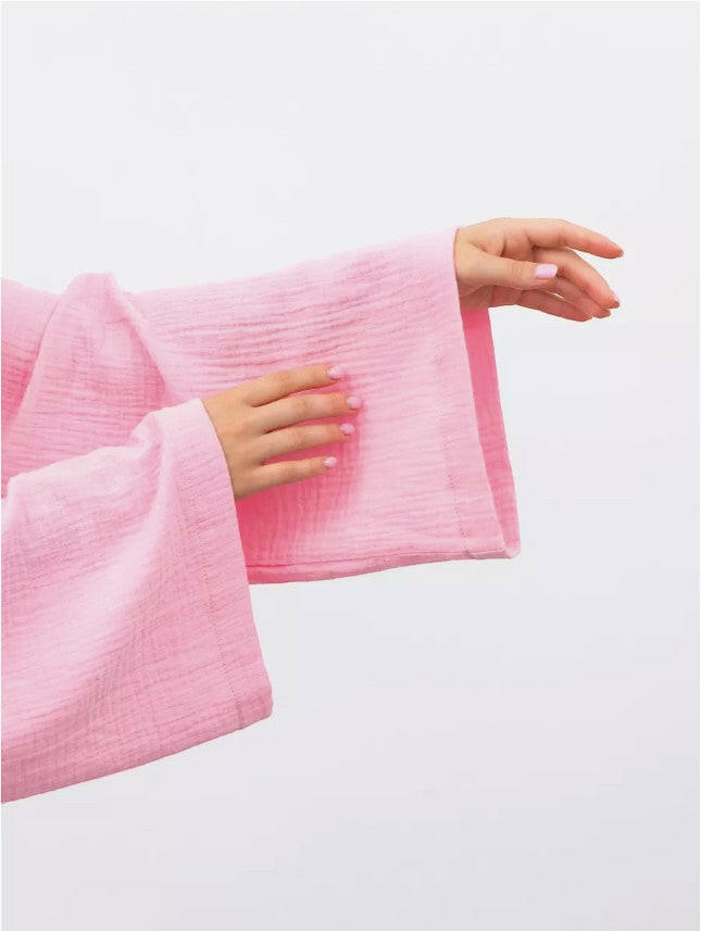 Muslin Robe and Booty Shorts set - Bella Babe by SK