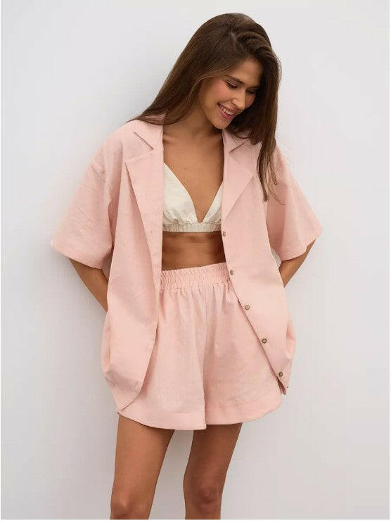 Oversize Coord set in Soft Cotton Poplin - Bella Babe by SK