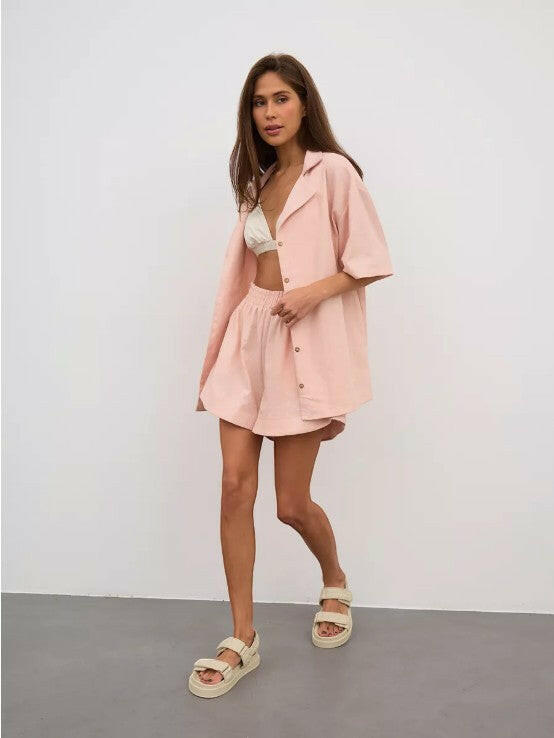 Oversize Coord set in Soft Cotton Poplin - Bella Babe by SK