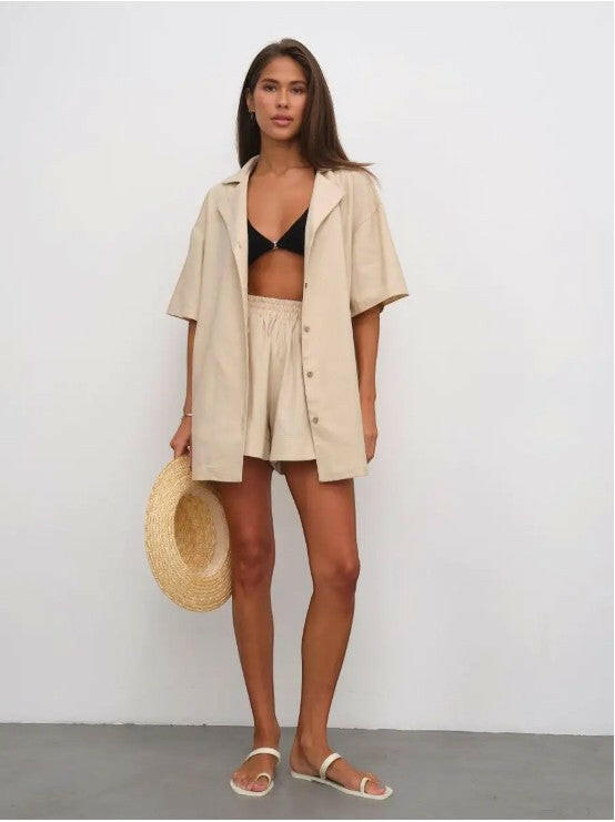 Oversize Coord set in Soft Cotton Poplin - Bella Babe by SK