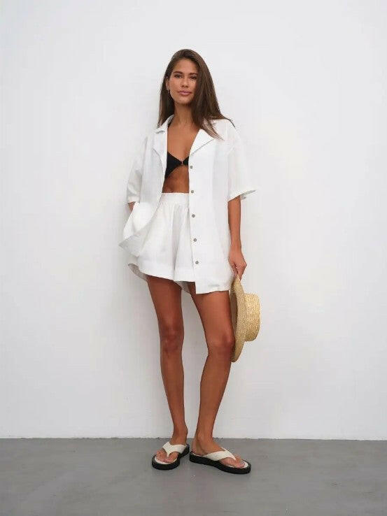 Oversize Coord set in Soft Cotton Poplin - Bella Babe by SK