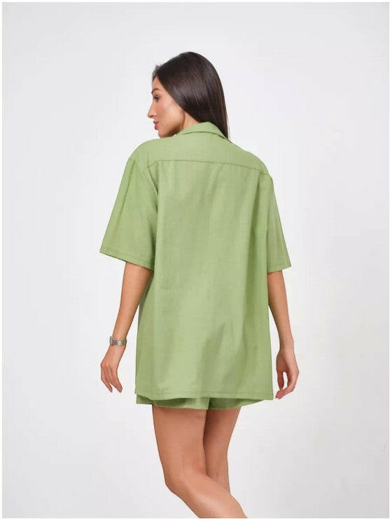 Oversize Coord set in Soft Cotton Poplin - Bella Babe by SK