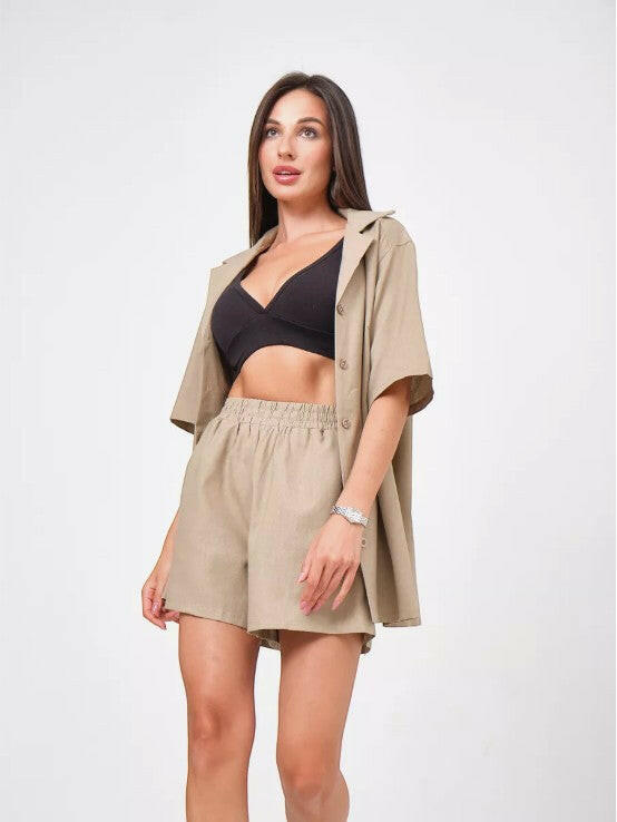 Oversize Coord set in Soft Cotton Poplin - Bella Babe by SK