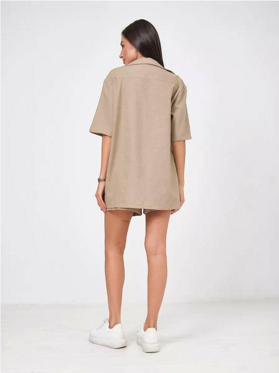 Oversize Coord set in Soft Cotton Poplin - Bella Babe by SK