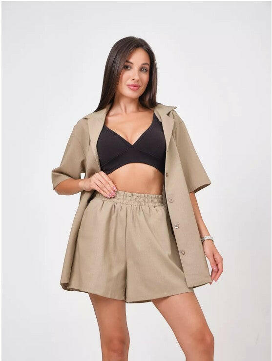 Oversize Coord set in Soft Cotton Poplin - Bella Babe by SK