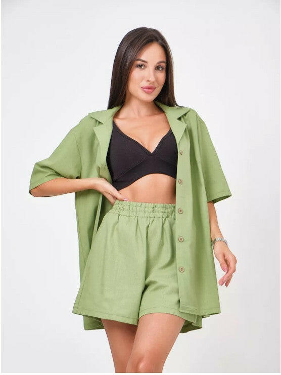 Oversize Coord set in Soft Cotton Poplin - Bella Babe by SK