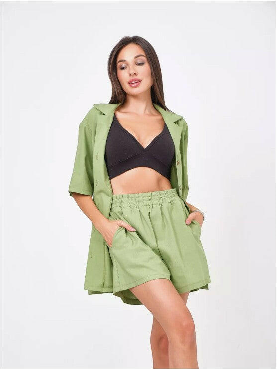 Oversize Coord set in Soft Cotton Poplin - Bella Babe by SK