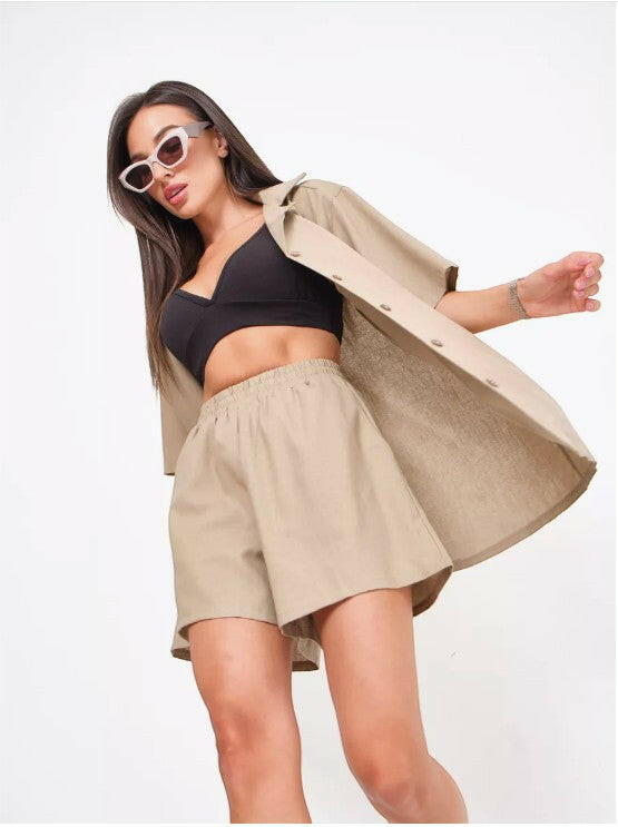 Oversize Coord set in Soft Cotton Poplin - Bella Babe by SK