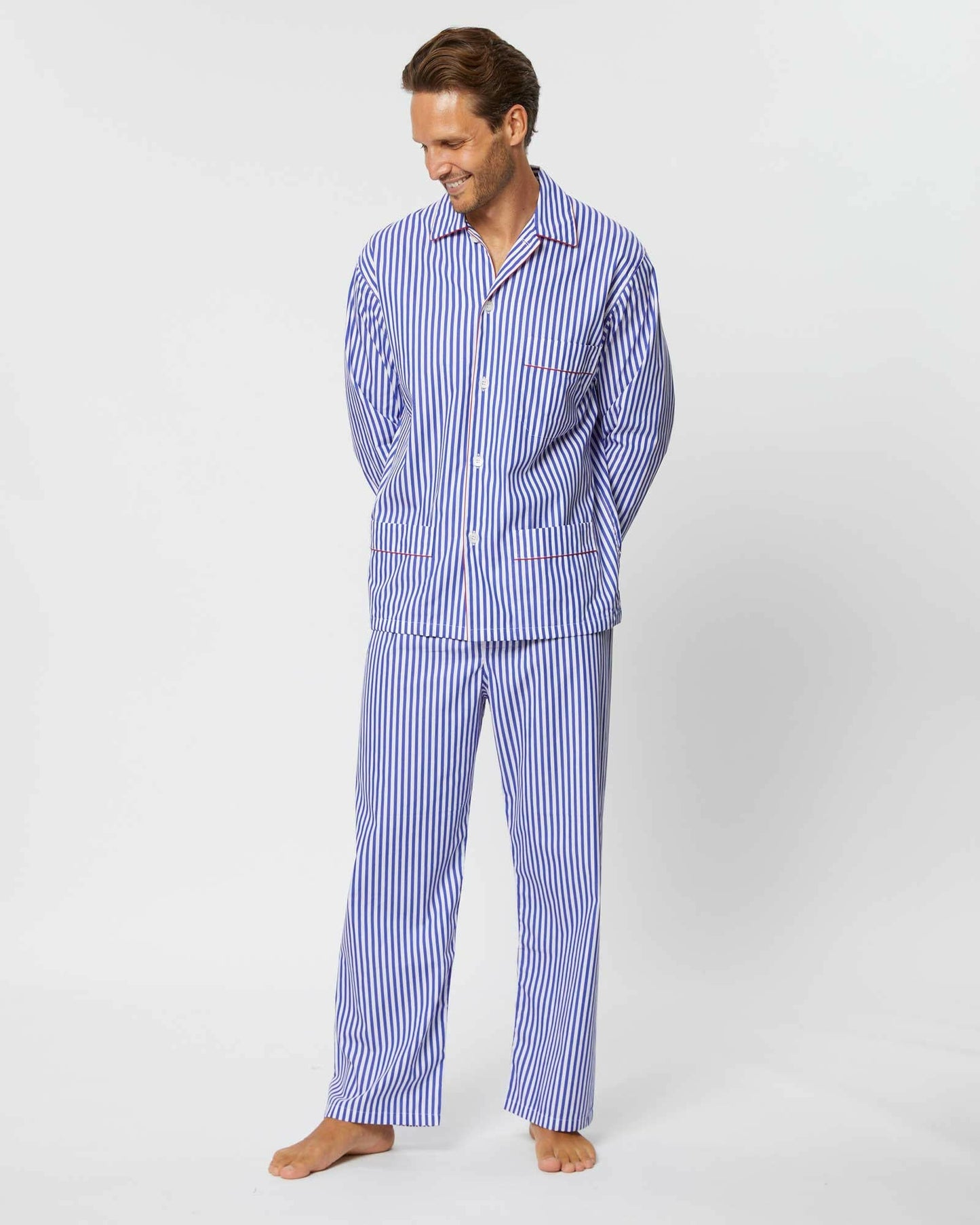 Oxford Stripe Loungewear 100% Cotton - Bella Babe by SK