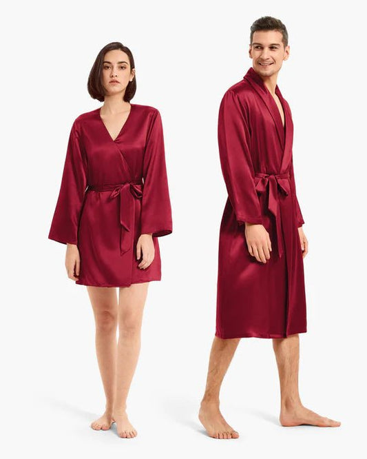 Premium Robe Set (Maroon) - Bella Babe by SK