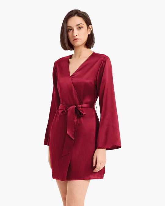 Premium Robe Set (Maroon) - Bella Babe by SK