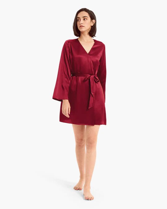 Premium Robe Set (Maroon) - Bella Babe by SK