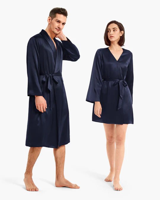 Premium Robe Set (Navy) - Bella Babe by SK