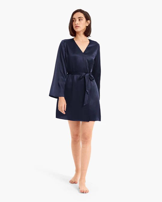 Premium Robe Set (Navy) - Bella Babe by SK