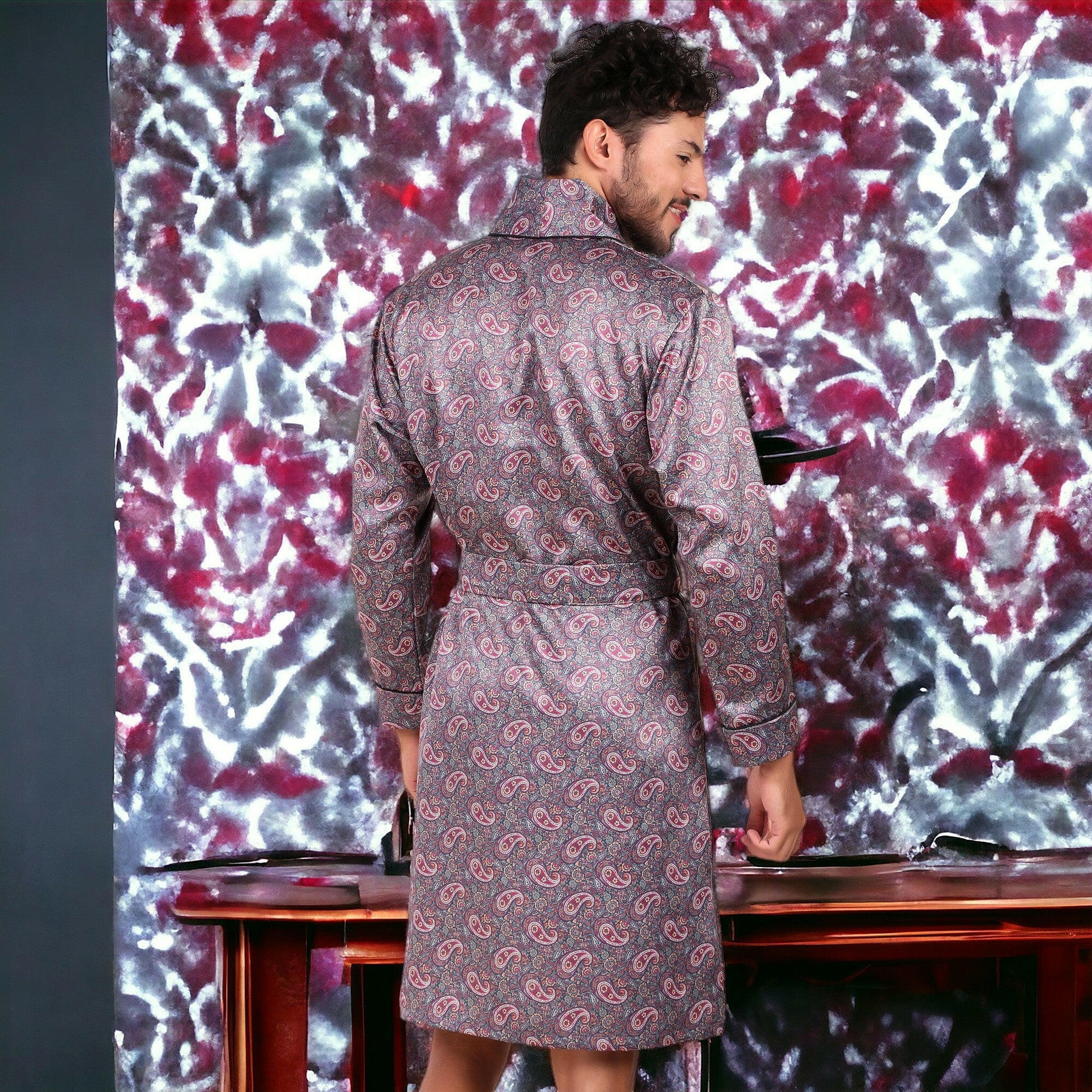 Premium Satin Robe (Bohemian) - Bella Babe by SK