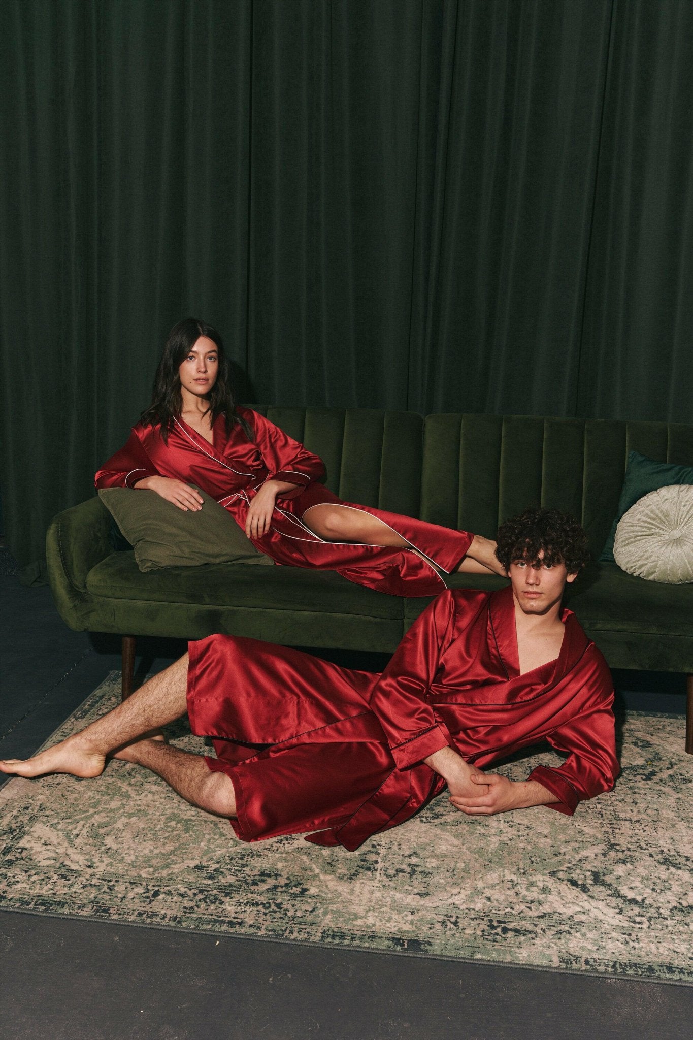 Premium Satin Robe Set for Couples - Bella Babe by SK