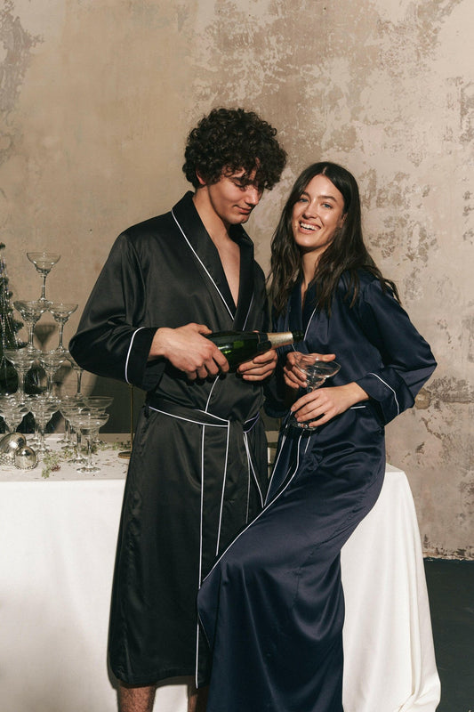 Premium Satin Robe Set for Couples - Bella Babe by SK