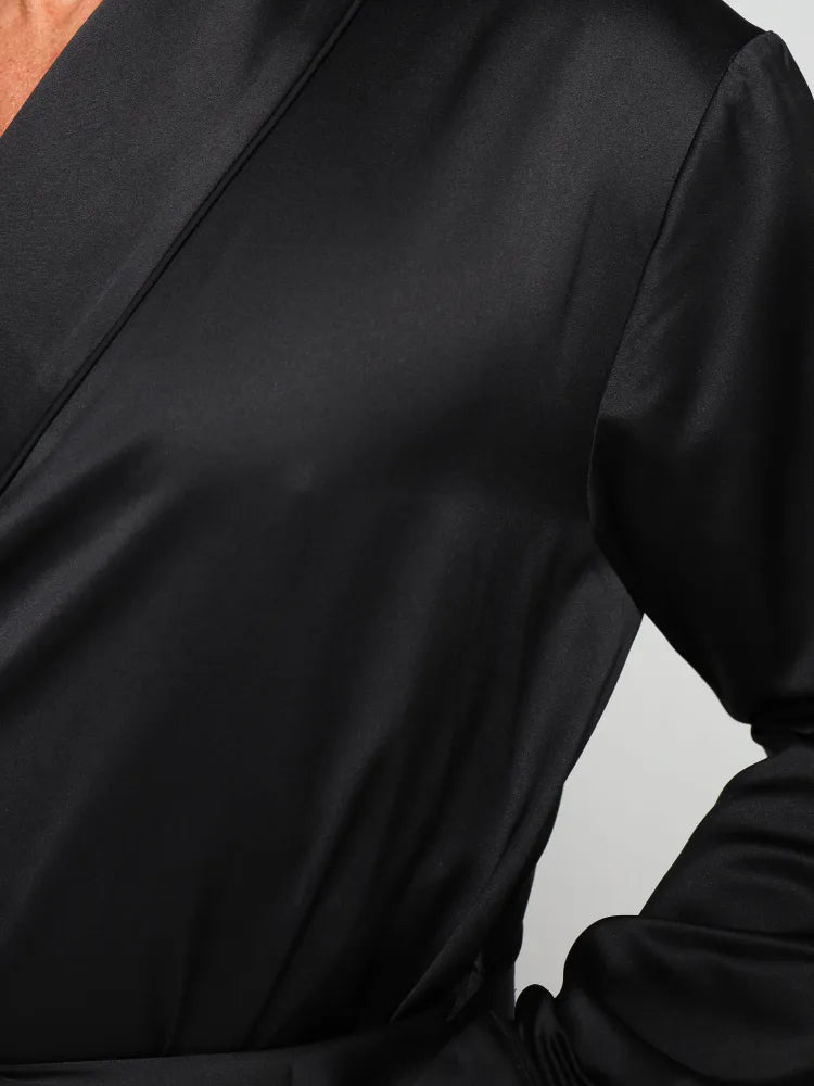 Premium Satin Robe with Pyjamas - Bella Babe by SK