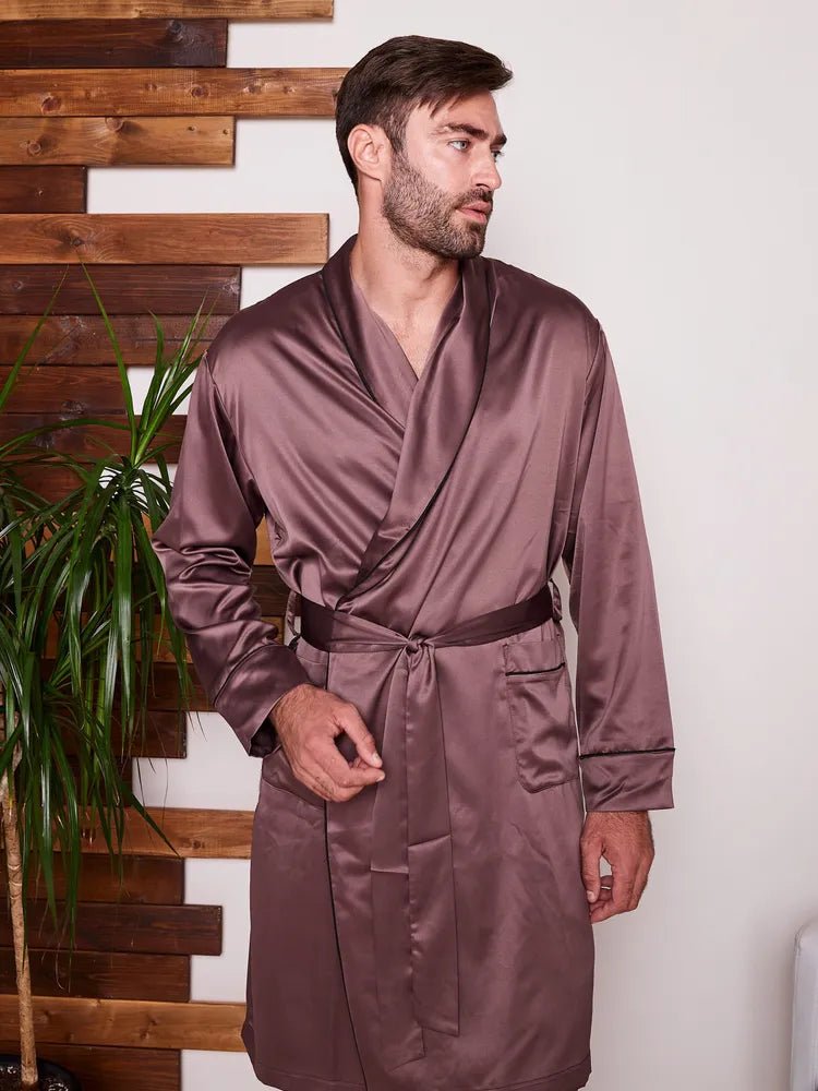 Premium Satin Robe with Pyjamas - Bella Babe by SK