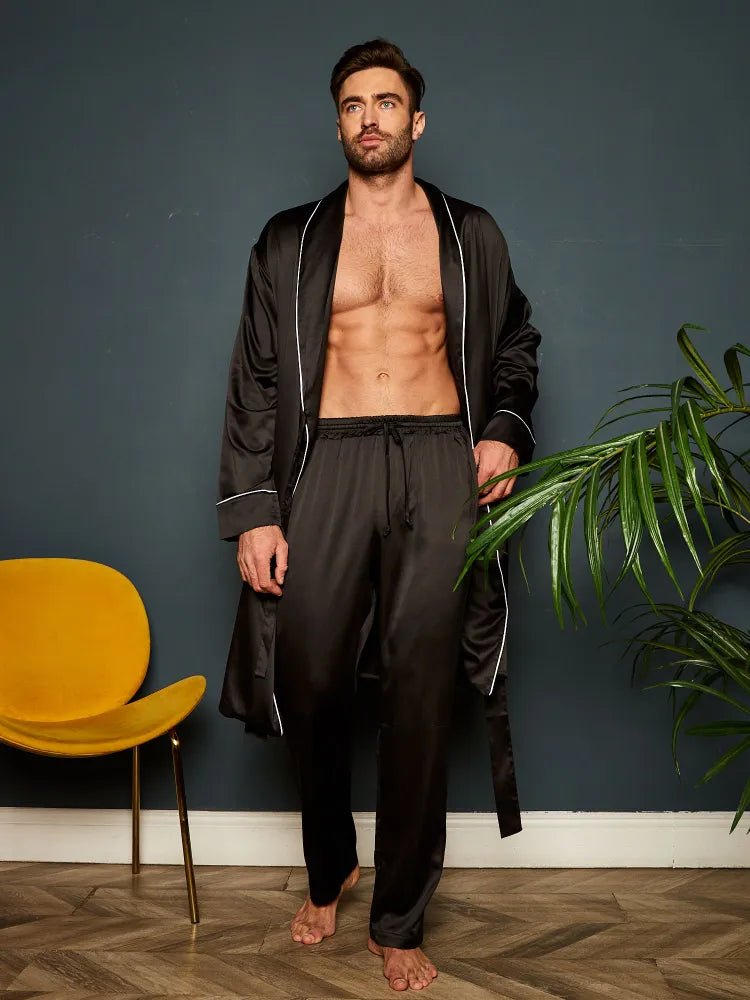 Premium Satin Robe with Pyjamas - Bella Babe by SK