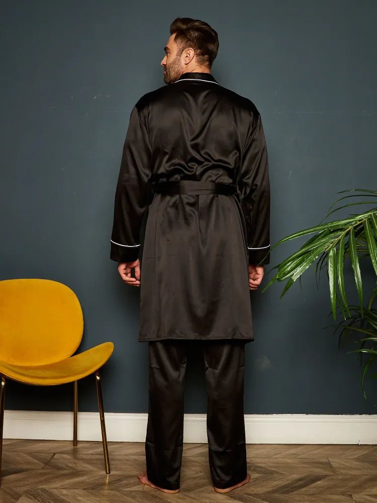 Premium Satin Robe with Pyjamas - Bella Babe by SK