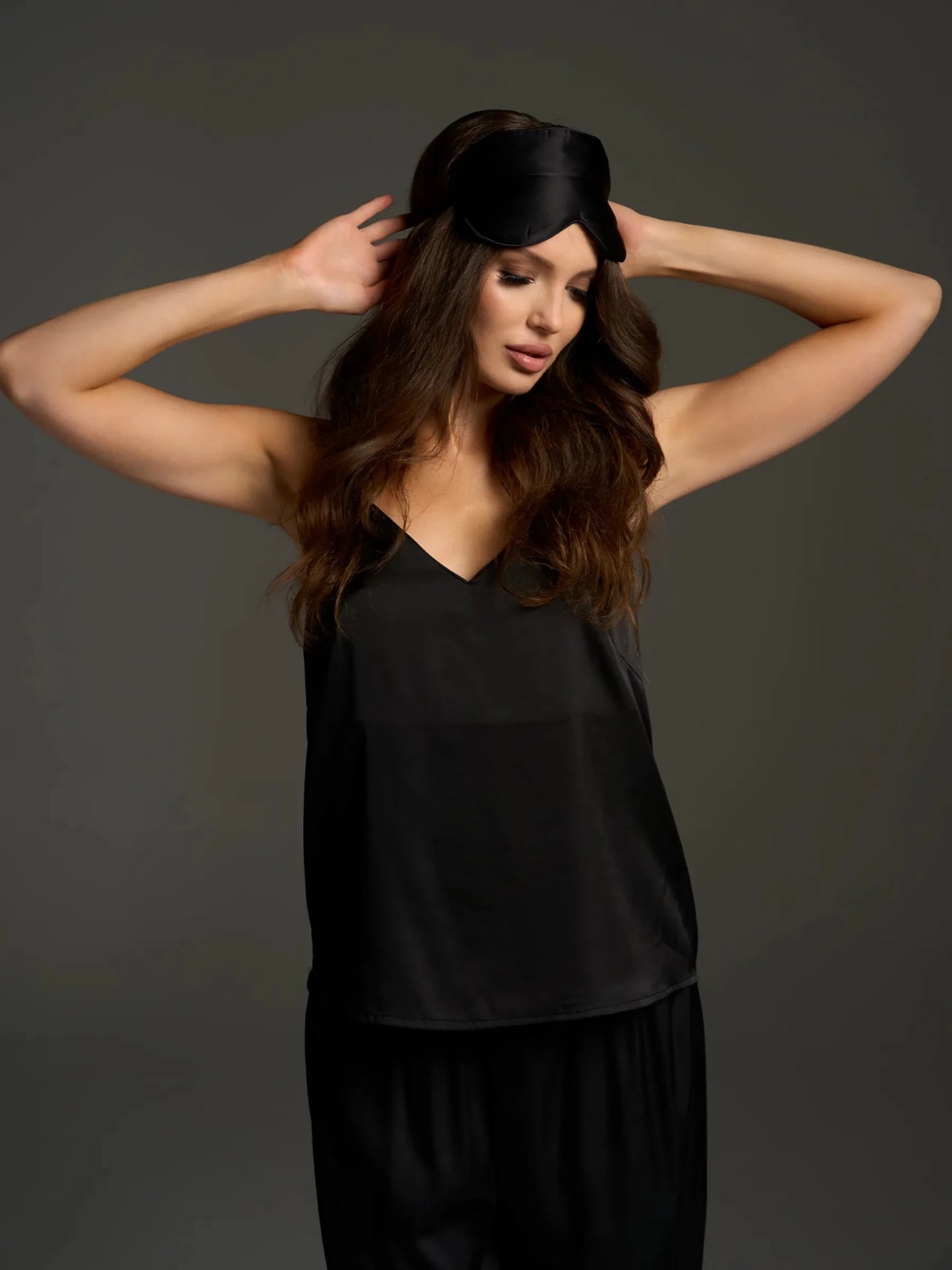 Satin Camisole & Wide Leg Pants Set | Sexy Satin Lounge Set for Women - Bella Babe by SK