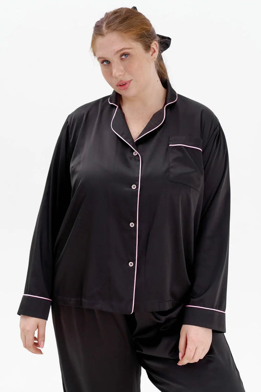 Satin Night Suit Plus Size - Bella Babe by SK