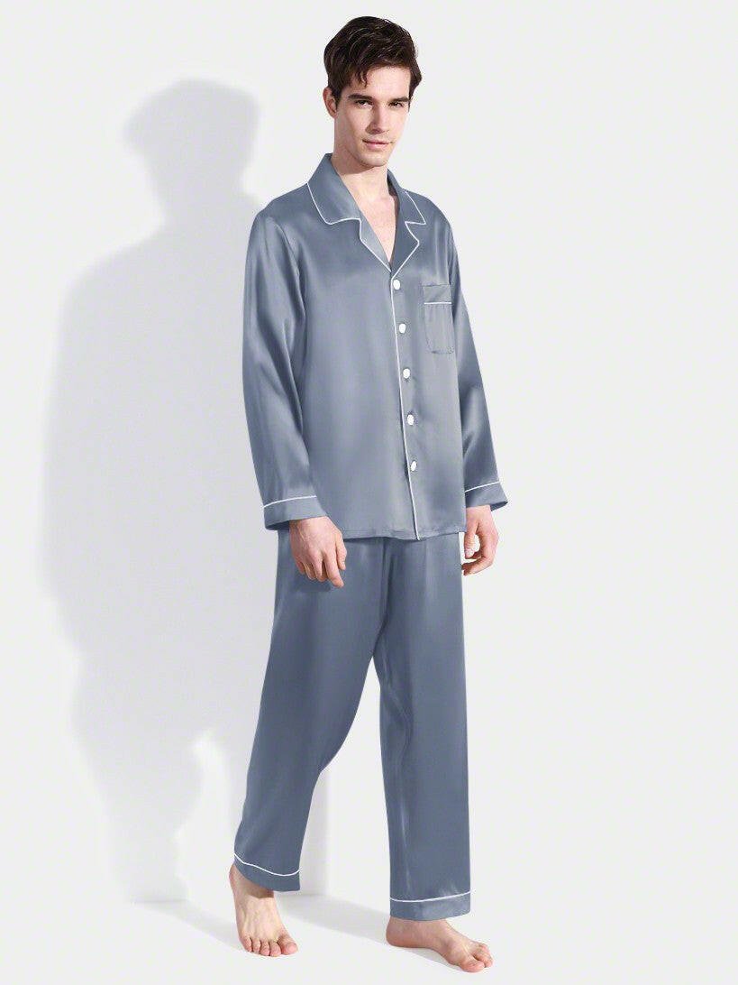 Satin Night Suit with Contrast Piping - Bella Babe by SK