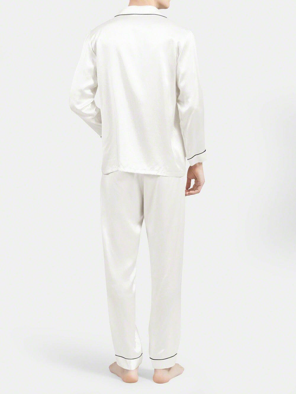 Satin Night Suit with Contrast Piping - Bella Babe by SK