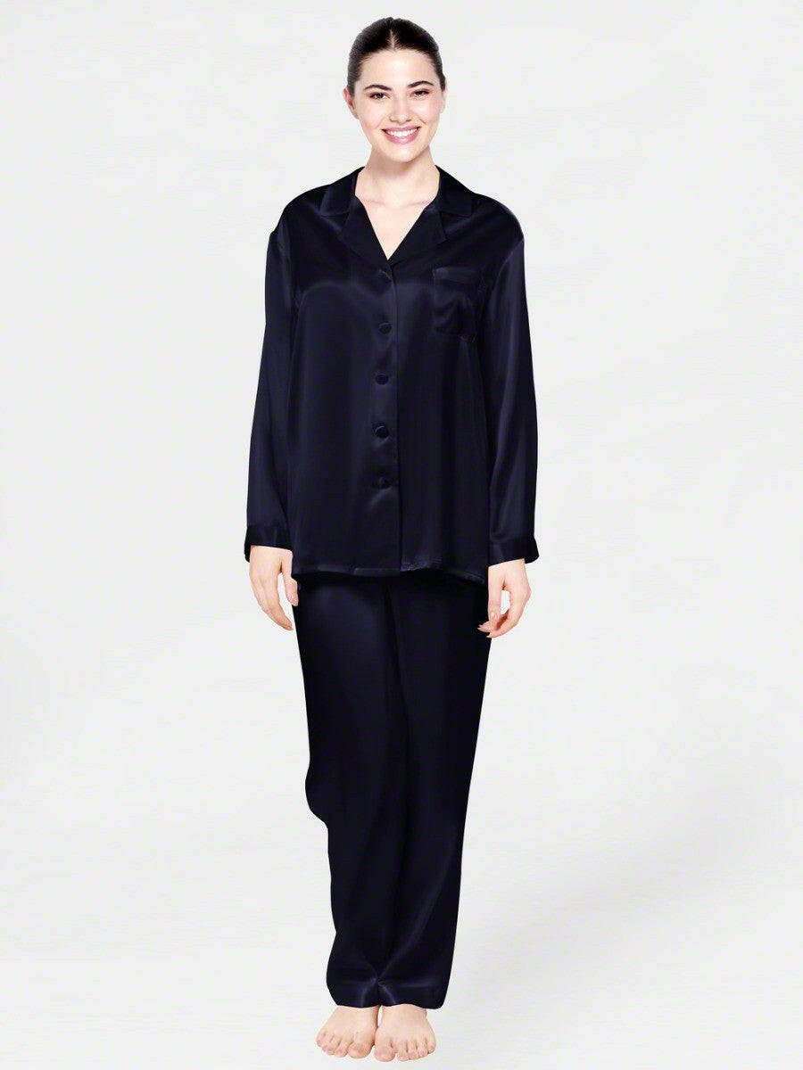 Satin Silk Set (Midnight Blue) - Bella Babe by SK